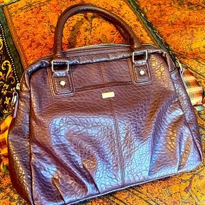 Couture Street Jewell Thirty One Plum Shoulder Bag/Pebbled Satchel